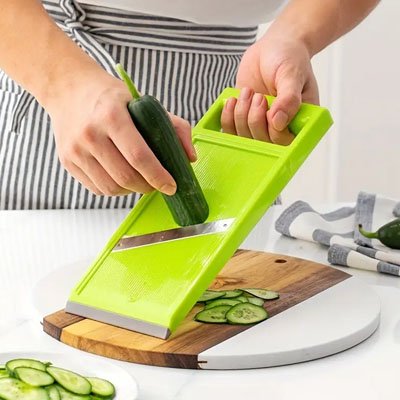 mandoline cuisine découpe légumes manche plat