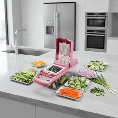 mandoline cuisine rose blanc boite
