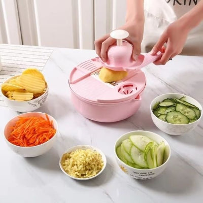 mandoline cuisine rose multifonctionnelle ronde
