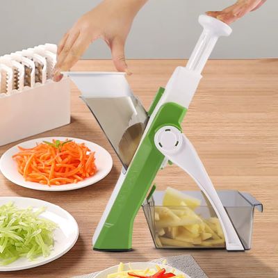 mandoline cuisine vert hachoir intégré