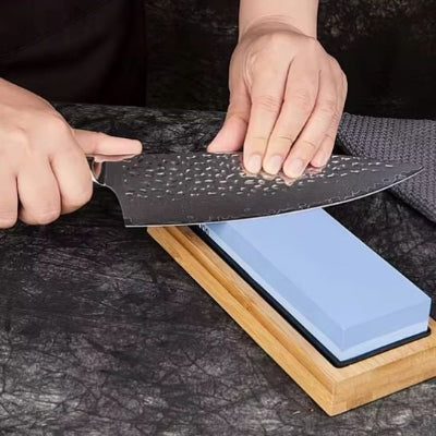 affuteur couteau bleu tranchant