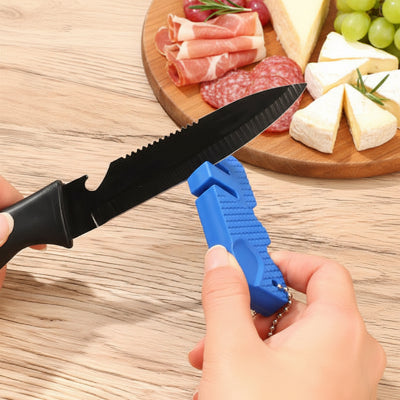 aiguiseur couteau bleu compact