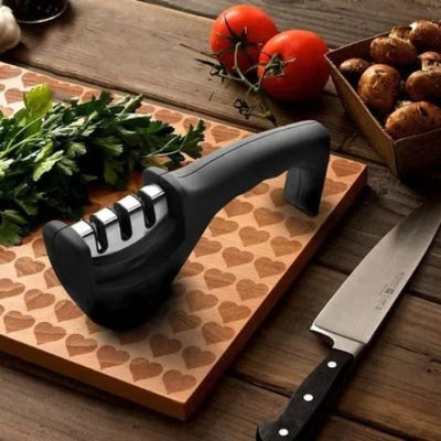 aiguiseur couteau cuisine adaptée base ronde