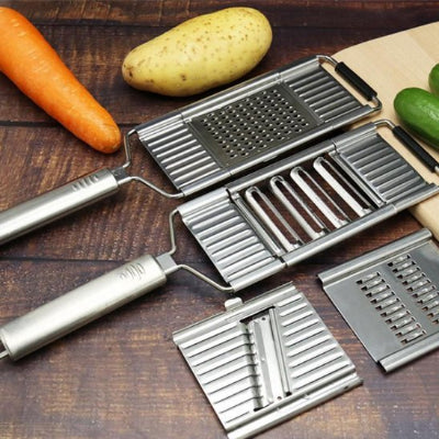 coupe-légumes lames pratiques métallique