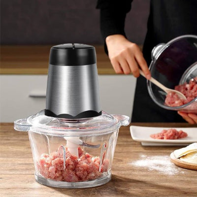 hachoir à viande électrique récipient verre