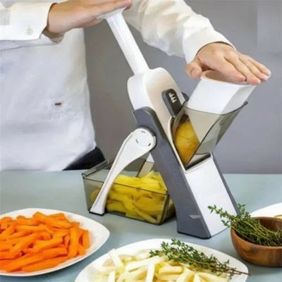 mandoline cuisine gris hachoir intégré 