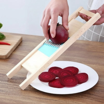 mandoline cuisine solide bois