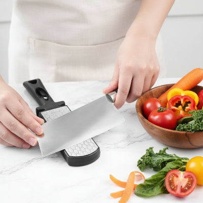 pierre à aiguiser lames tranchantes manche