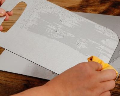 planche à découper nettoyage facile acier