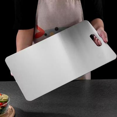planche à découper poignée ergonomique acier
