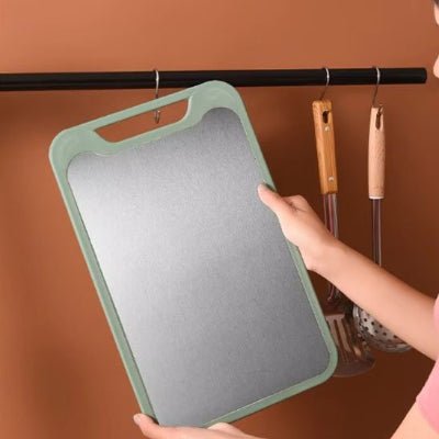 planche à découper vert double face