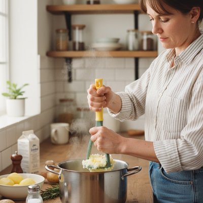 Presse purée résultat onctueux ergonomique