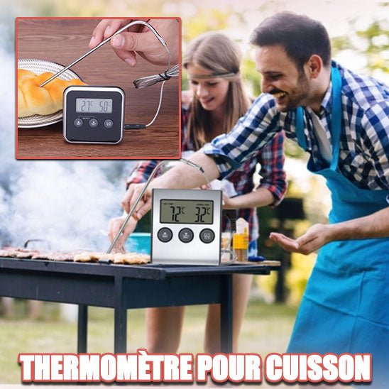 Thermomètre digital avec alarme intégrée | ChronoTherm™ - Ma Cuizzine